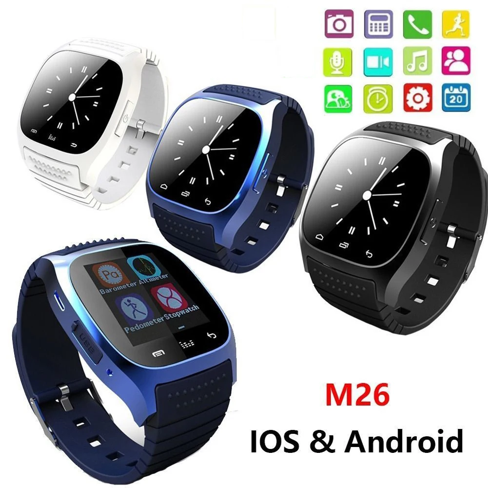 1Pcs Bluetooth Smart Watch SMS Reminding Phone Book Call Answer Dial Message Pushing Smartwatch For Android IOS Smartphones OD#S
