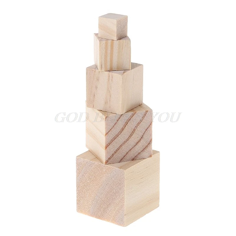 

Wooden Square Blocks Unfinished Wood Solid Wood Cube Mini Cubes DIY Woodwork Craft Embellishment for Wedding Wood DIY Crafts