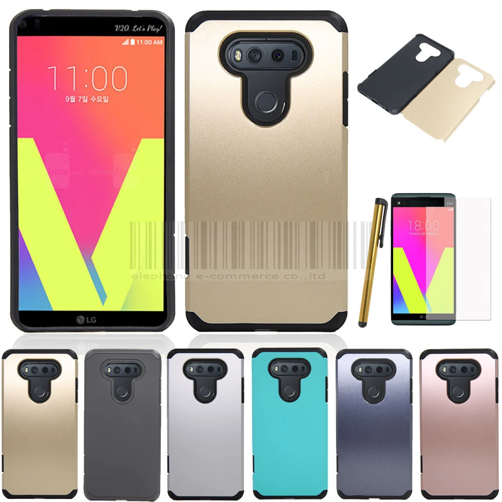 For LG V20 Phone Case Dual Layer Slim Hybrid Rubber Shockproof