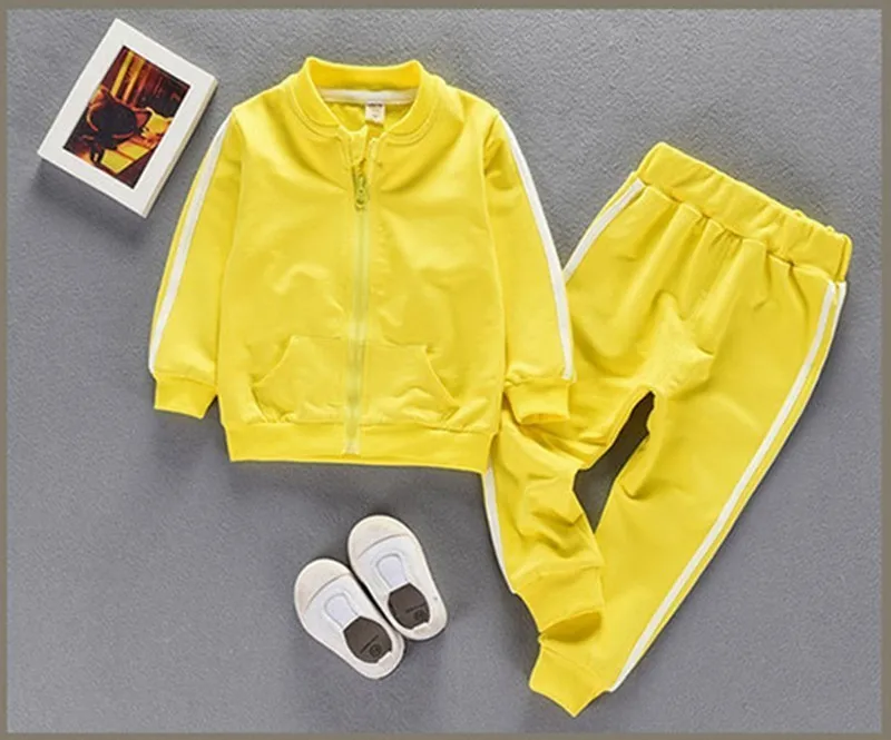Baby Boys Clothes Set Spring Autumn Toddler Girl Fall Outfit 2018 Stripe Tops Pants Children Clothing 2Pcs Sports Suit For Girls