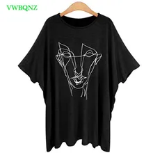  Plus size Female T-shirt Summer Women Bat sleeve Printing T Shirts Women's Casual Short sleeve Loose T-shirts Tops 5XL 6XL A669 