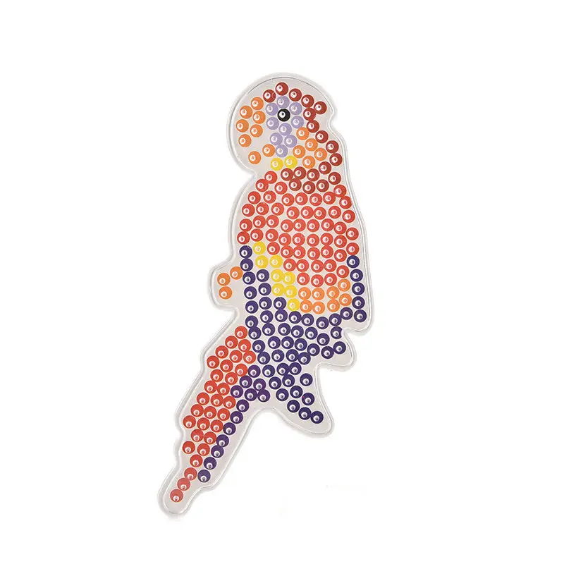 1pc Plastic Stencil child fuse bead Puzzle Parrot Pegboards Patterns