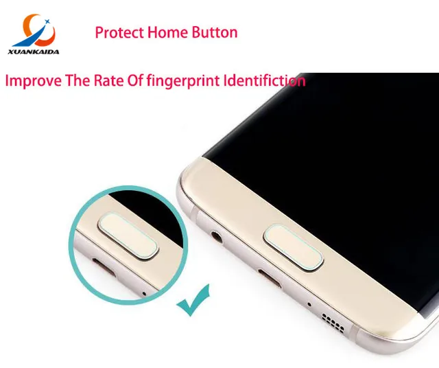 Samsung Galaxy S7 Edge Home Button Sticker With Touch ID Fingerprint Identification For Samsung S8 Plus S7 edge S6