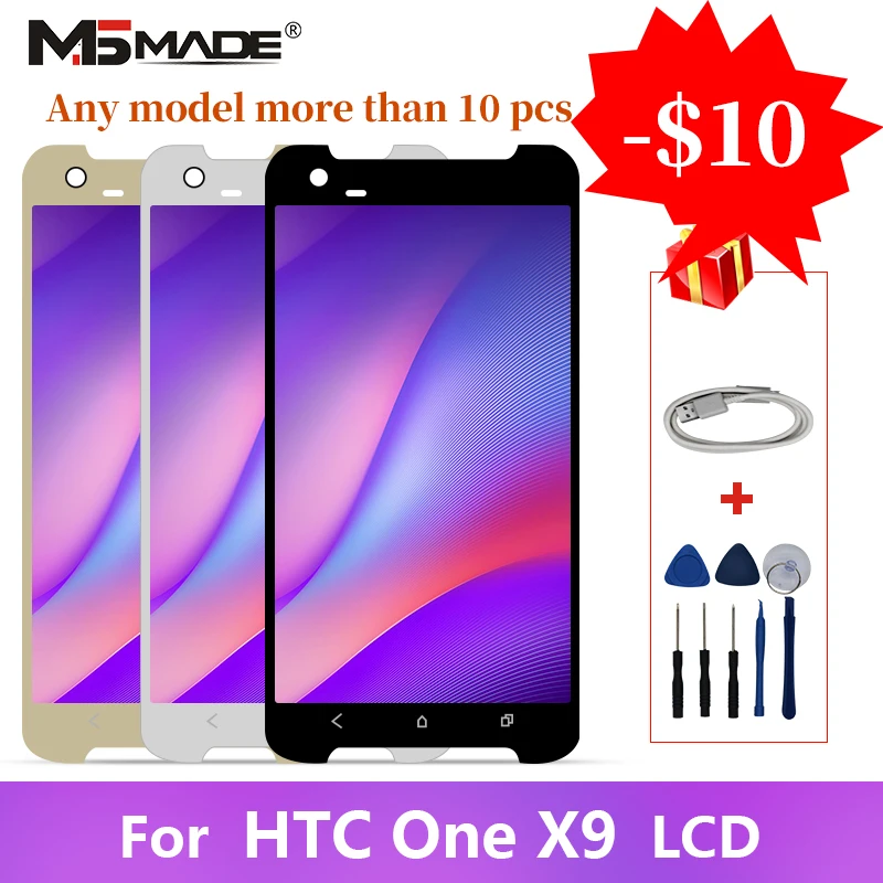

Original IPS For HTC One X9 LCD Touch Screen Digitizer Display Replacement Parts With Frame No Dead Pixels Free Shipping