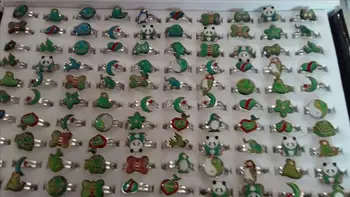 

mood temperature sensing mood ring alloy cartoon open mouth mood ring mix style 200pcs/lot