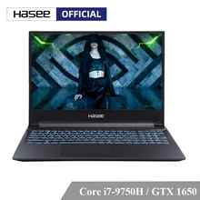 Hasee Z7M-CT7NK ноутбук для игр(Intel i7-9750H+ GTX1650 4GGDDR5/16G Оперативная память/256G SSD+ жесткий диск на 1 ТБ/DOS/15,6 ''IPS) hasee записная книжка