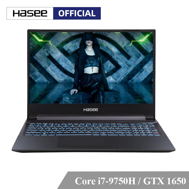 Ноутбук hasee Z7M-CT7NK для игр (Intel i7-9750H + GTX1650 4GGDDR5/16G ram/256G SSD + 1 T HDD/DOS/15,6 ''IPS) ноутбук hasee