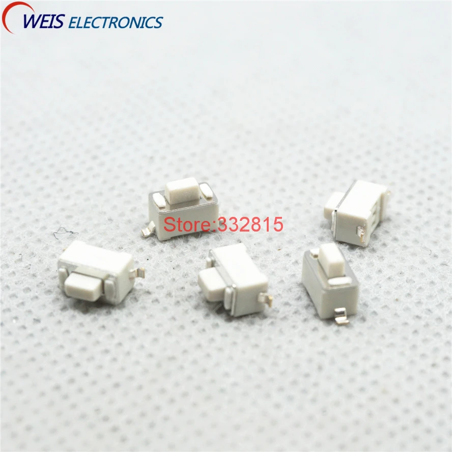 

50PCS YT2030 3*6*5 5.0H white touch switch SMD button 3x6x5mm Mini micro switch a little press 2 two feet pin
