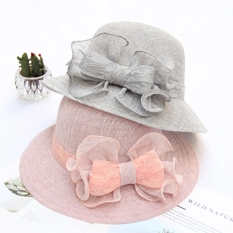 

Sunshade Cap Female Summer Fine Butterfly Knot Cotton and Hemp Fisherman's Cap Face Pot Cap Korean Folding Seaside Sun Cap