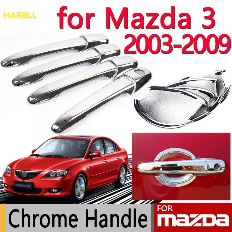 HARBLL для Mazda 3 2003 2009 Axela 2004 2005 2006 2007 седан хетчбэк фотоотделка набор автостайлинг|chrome