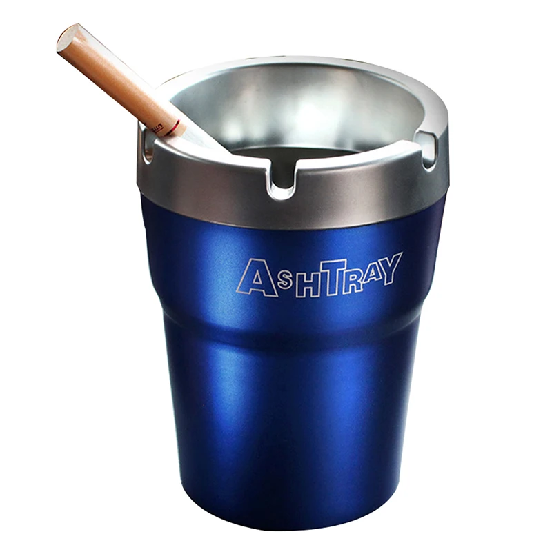 Aluminum Car Ashtray Auto Car Cigarette Cylinder Ashtray Holder