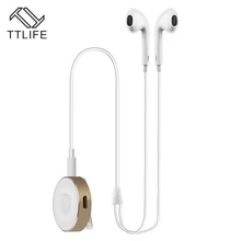 TTLIFE Bluetooth 4.1 Earphone Wireless Noise Reduction Headphones HiFi Stereo Earbuds with Mic Metal Bluetooth Receiver Box
