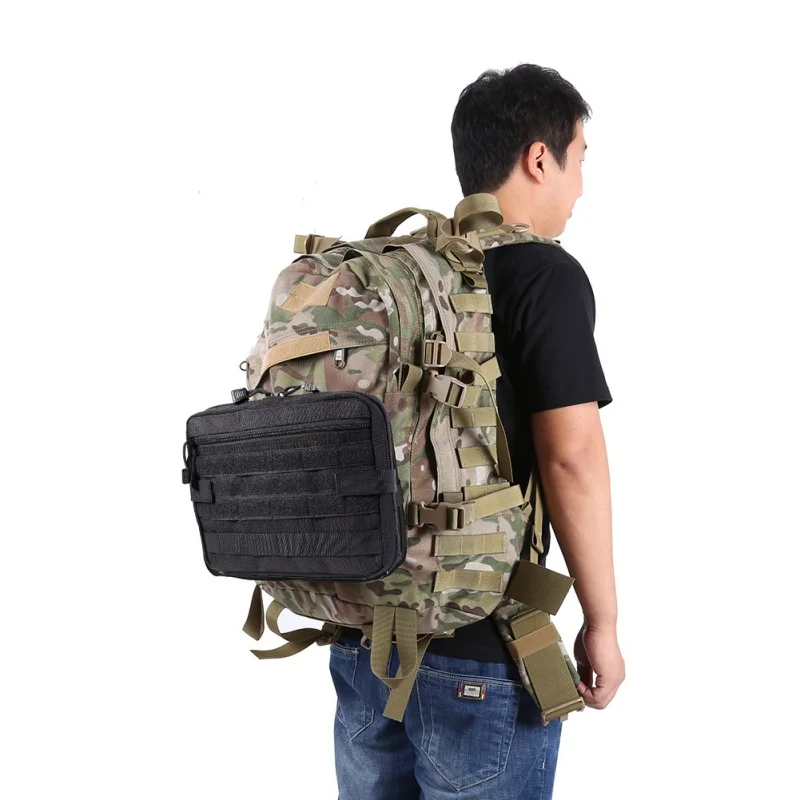 

New 1000D Nylon Outdoor Tactical Molle Pouch Durable Multi-functional Bag Waterproof Hook&Loop Zipper Large Capacity Case Bags