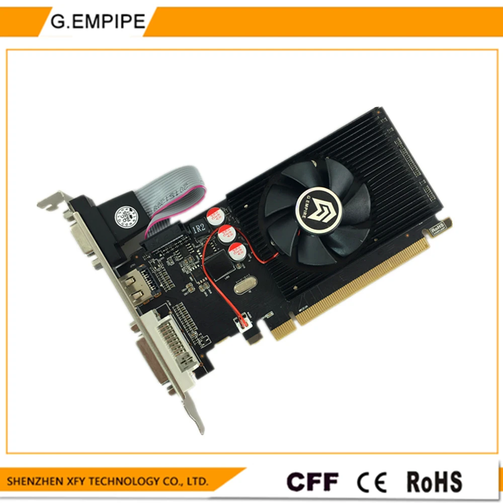 100% new original graphics card pci express HD7450 2GB DDR3 64bit LP placa de video card PC for ATI radeon free shipping