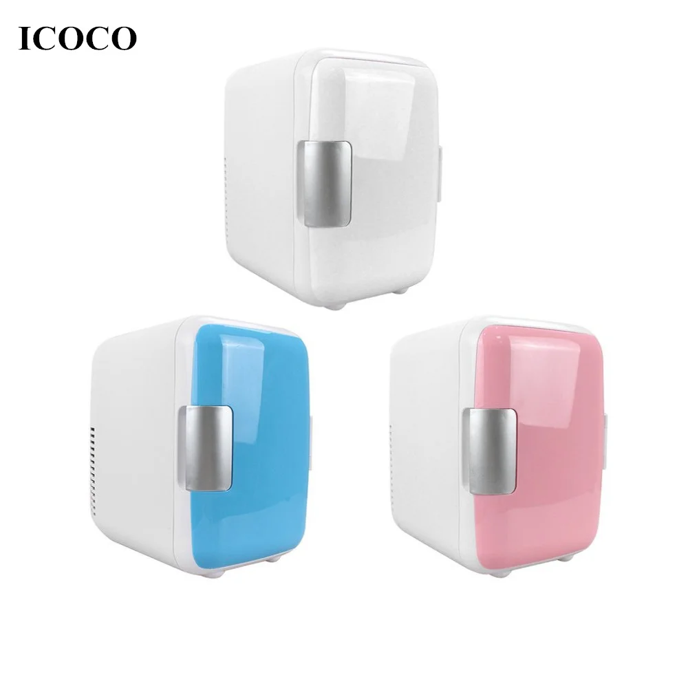 

Compact Size 4L Car Refrigerators Ultra Quiet Low Noise Car Mini Refrigerators Freezer Cooling Heating Box Fridge Home Car Use