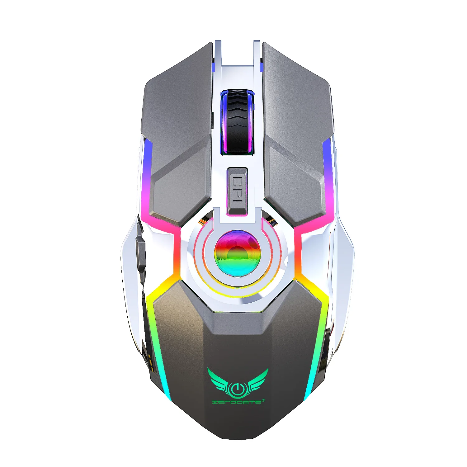 

T30 Wireless Gaming Mouse Rechargeable RGB Light 2.4G Mouse Ergonomic Design 2400DPI wireless mouse gamer