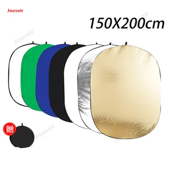 

150*200cm oval seven-in-one reflector foldable portable studio photo outdoor portrait shooting CD50 T03