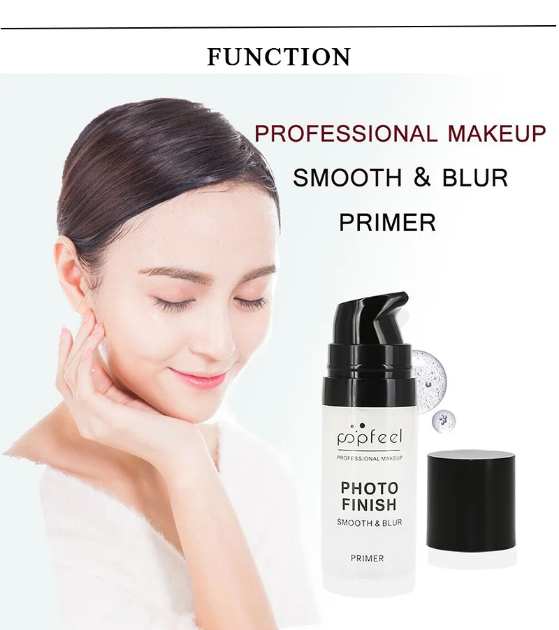 Popfeel Mosturizing праймер для лица Fond teint Make Up Pore невидимая осветляющая основа контроль за жирностью лица Косметика 15 мл