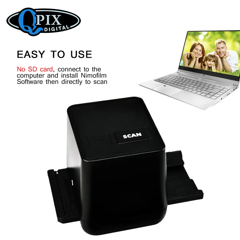  17.9 Mega Pixels Driver Free USB 35mm Negative Film Scanner 135 Slide and Film Converter 17.9 MP135 - 487751700