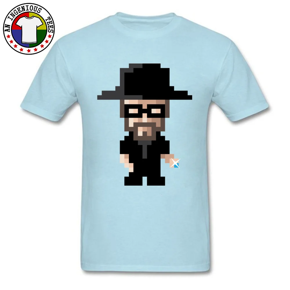 Slim Fit Men T Shirt Crewneck Short Sleeve 100% Cotton Heisenberg 1 T Shirt Leisure Tshirts Wholesale Heisenberg 1  light