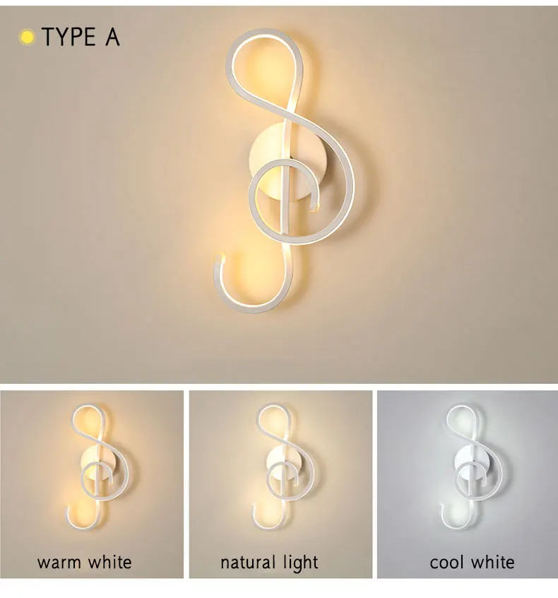 Настенный современный светодиодный настенный светильник для гостиной, спальни, прикроватной тумбочки, светильники, белый Креативный светодиодный настенный светильник, Wandlamp Lustres