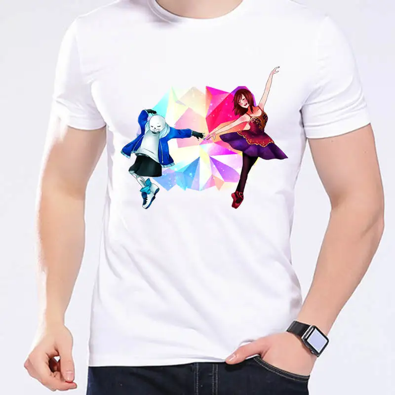 New 2020 Summer Funny T Shirt Men Undertale Sans And Papyrus