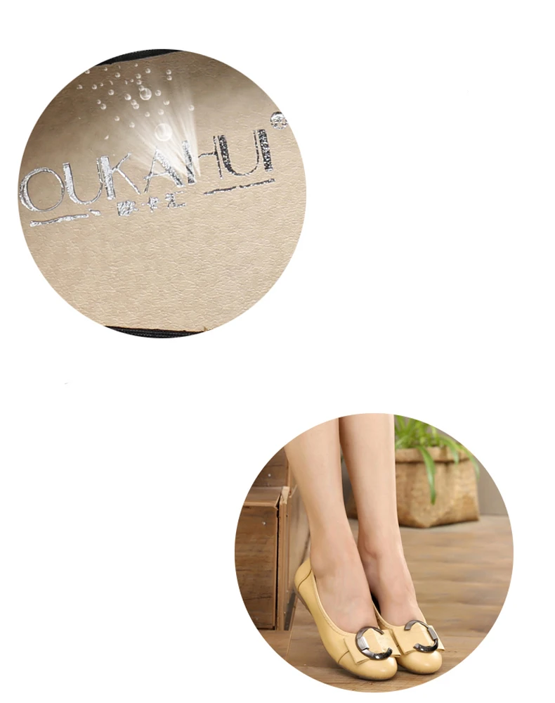 OUKAHUI/брендовая весенне-осенняя модная повседневная обувь размера плюс из натуральной кожи женские лоферы с закрытым носком на плоской подошве, мягкая женская обувь без шнуровки