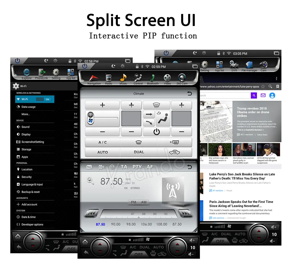 Perfect Krando Android 8.1 12.1" Tesla Vertical screen car multimedia player GPS for BENZ ML GL 2013-2015 navigation radio system 4