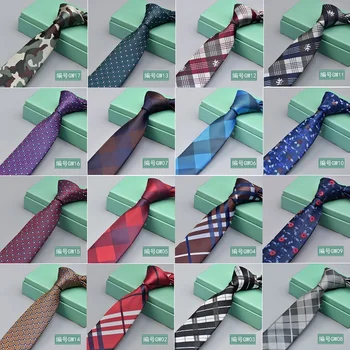 

100% Silk Mens Necktie Causal Narrow Plaid Tie For Man Bussines Corbatas Bridegroom Party Slim Neckties