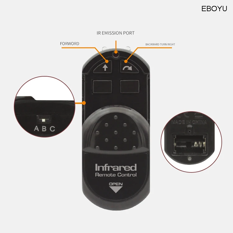 EBOYU Infrared RC Fly Bee Kids Infrared Ray Remote Control Flies Realistic Fake Fly Animal Funny RC Prank Joke Scary Trick Toys 5