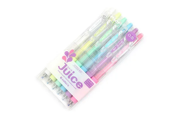Pilot Juice Gel Ink Pen - 0.5 mm - 6 Color Set - Pastel 001