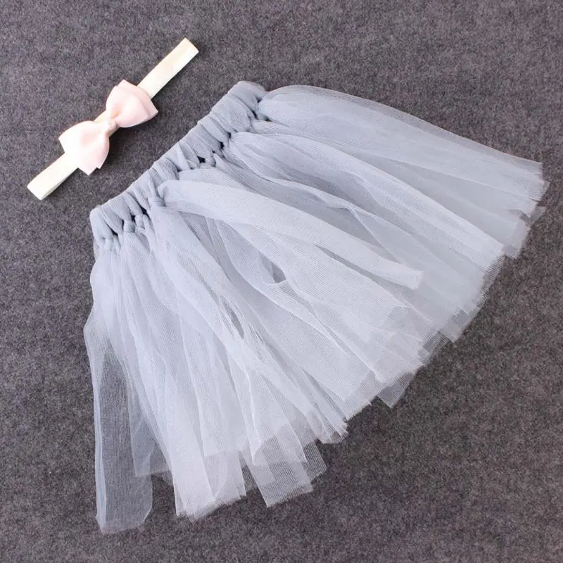 

Cute Kids Girls Toddler Baby Bow Flower Tutu Photography Princess skirt