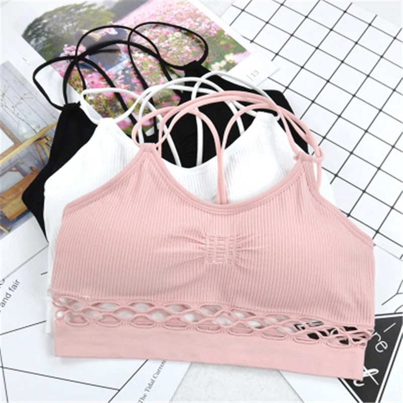 

Yoga Bra Women For Fitness Sports Top Girl Workout Wear High Elastic Free Size Multicolors Female Bra Top Brassiere Sport Femme