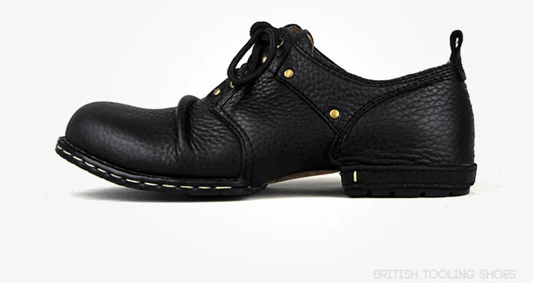 OTTO ZONE/Новинка; дизайнерские высококачественные ботильоны ручной работы из натуральной коровьей кожи; модная обувь; мужские кожаные ботинки; зимние ботинки - Цвет: black