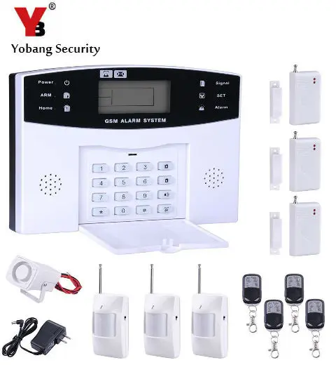 YoBang безопасности Беспроводной охранной сигнализации Главная GSM Системы металла дистанционного Управление двери и окна Сенсор детектор