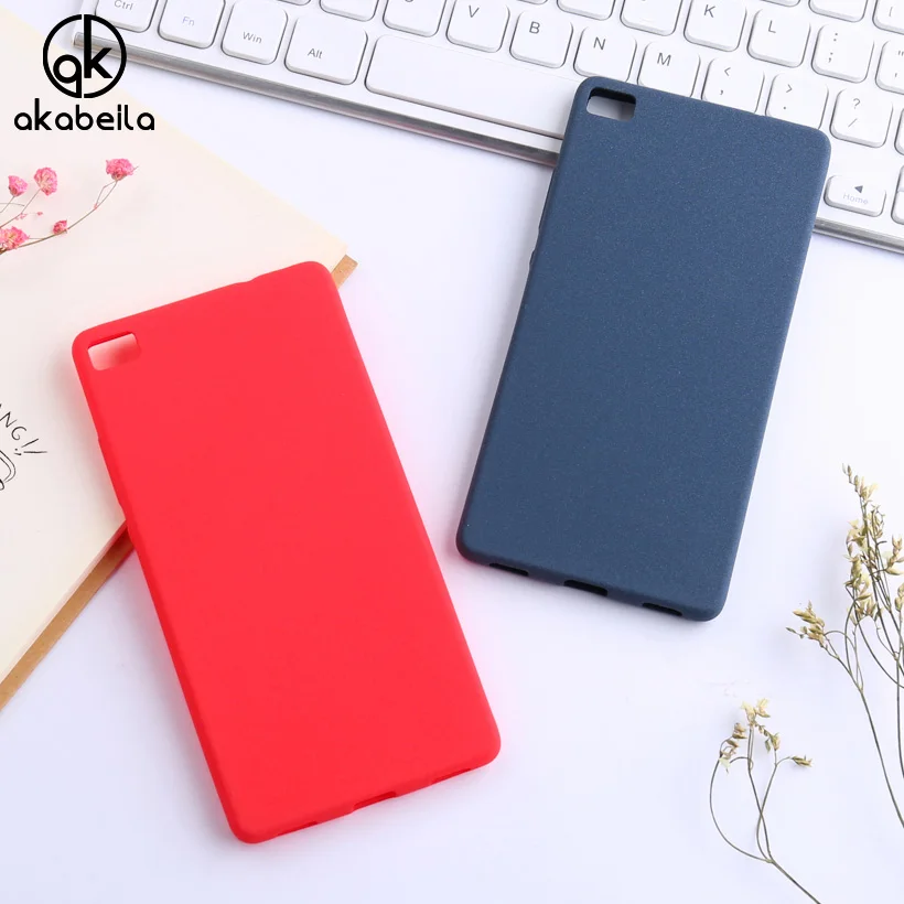 

AKABEILA Scrub Back Cases For Huawei P8 GRA-L09 GRA-UL00 5.2 inch Covers Soft TPU Phone Bags Shell Skin For Huawei P8 Case Shell