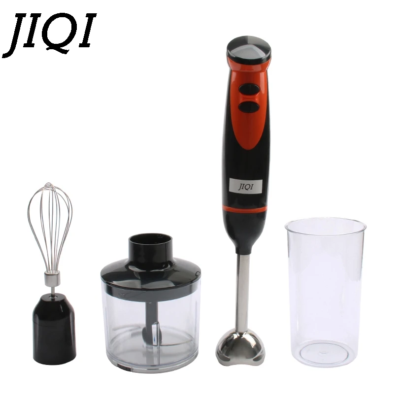 Billig JIQI Handheld Mixer Mini Rühren Küchenmaschine Chopper Schneebesen Schneebesen Obst Elektrische Obst Entsafter Milchshake Mixer Fleischwolf