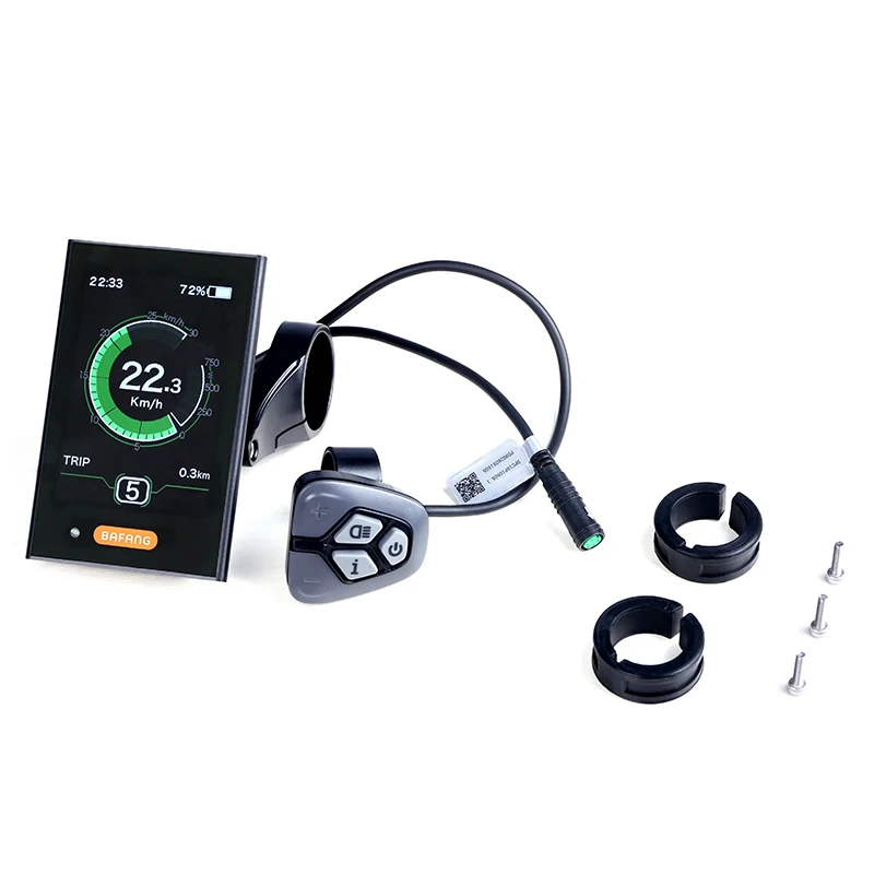 Clearance Bafang DPC18 Display with Controller / Switch / USB Port For Electric Bike Mid Motor BBS01B BBS02B BBSHD 8fun Speedometer 1