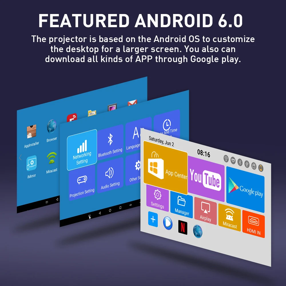 Проектор Salange DLP 4K Android Wi Fi Pico projecter Поддержка DLNA HDMI 1080P 350 ANSI USB проектор для Mac Windows