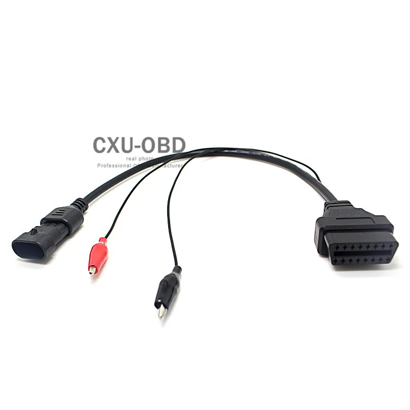 Кабель OBDII FIA T 3 PIN-F IAT 3 PIN OBD to ODB2 EOBD 16 PIN кабель