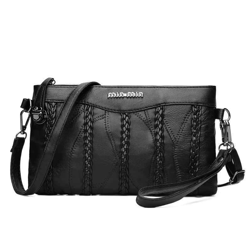 

Sheepskin oblique satchel han edition fashion female bag 2018 new tide joker worn mini parcel female single shoulder bag