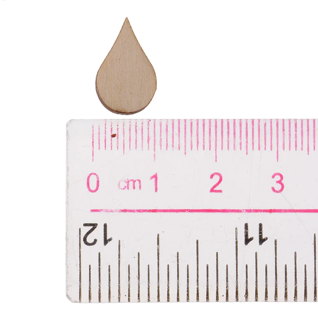 Wooden MDF Drop Shapes Craft Blank Wood Embellishment for Scrapbooking Wedding Party Baby Feet Christmas Decorations DIY