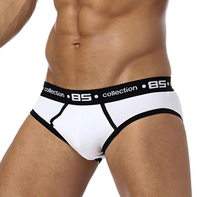 BS Брендовые мужские сексуальные трусы брифы хлопковые дышащие s Слип Cueca шорты