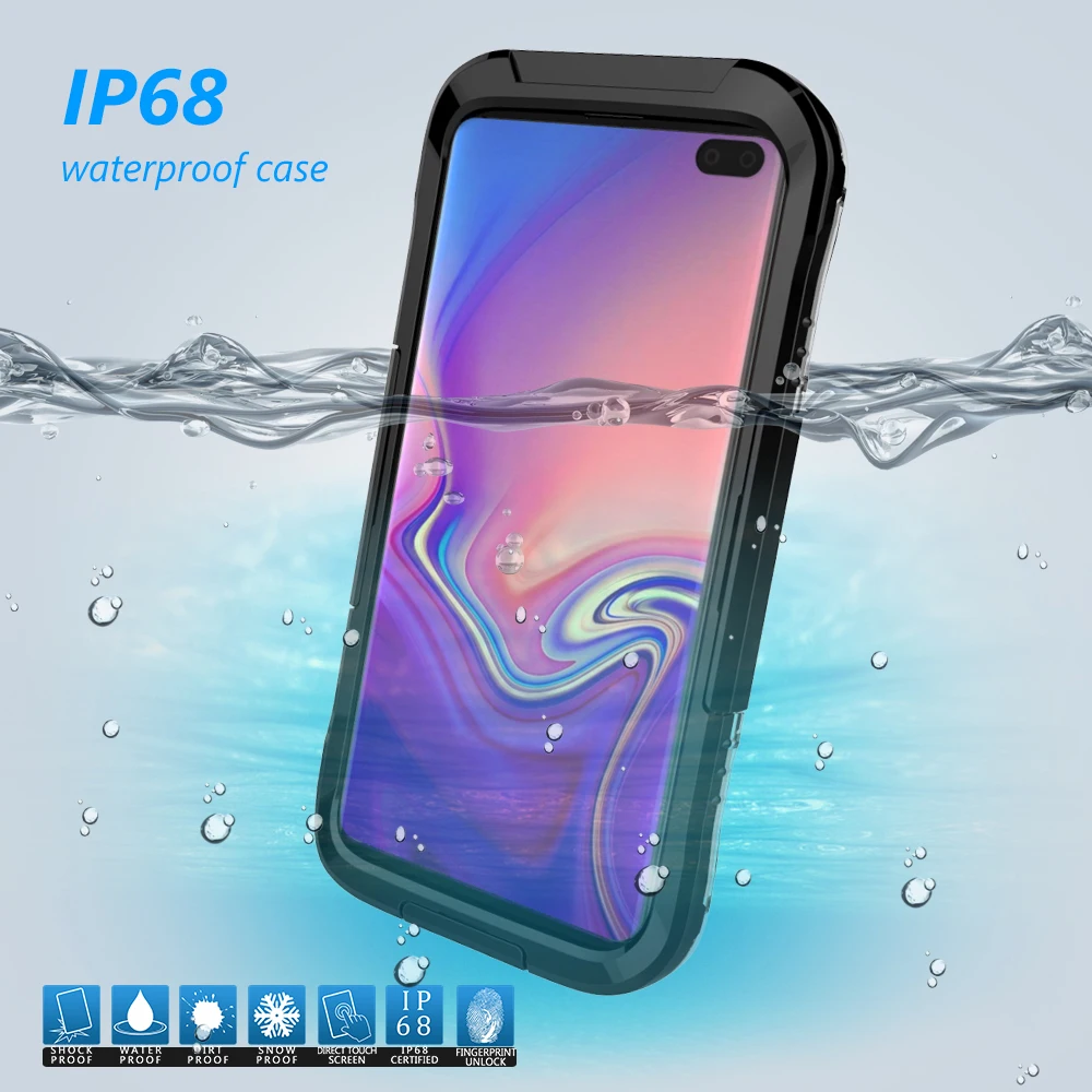 Водонепроницаемый чехол для Samsung S10 Plus S10e S9 S8 S7 Edge Galaxy Note 10 + 8 9 5|Бамперы| |
