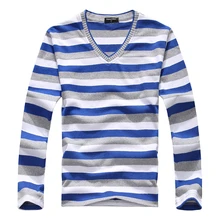 High Quality Casual Sweater Men Pullovers Brand winter Knitting long sleeve v-Neck slim Knitwear Sweaters size L-XXL