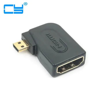 

Micro HDMI Right Angle Port Saver M/F Adapter - Vertical Flat Left 90 Degree for HTC EVO XT800 F85EXR SH-07B Surface RT