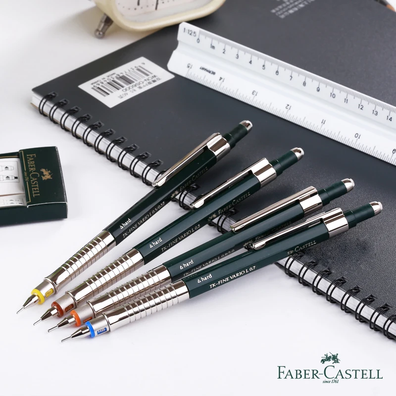 Германия Faber Castell механические карандаши жесткий/мягкий режим 0,35/0,5/0,7/1,0 мм графический дизайн канцелярских принадлежностей