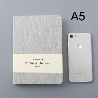 Блокнот А5 А6, офисный личный дневник/ежедневник, Модный Цветной пустой горизонтальный блокнот, школьные канцелярские принадлежности - Цвет: P