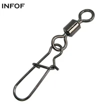 INFOF 100 шт. рыбалка поворачивается оснастки качению поворотный с хорошим оснастки бас Рыбалка Разъем Карп рыболовные снасти