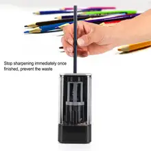 Практичная электрическая точилка для карандашей точилка для первичной зарядки полная автоматическая(штепсельная вилка США 100-240 В) школьная заточка
